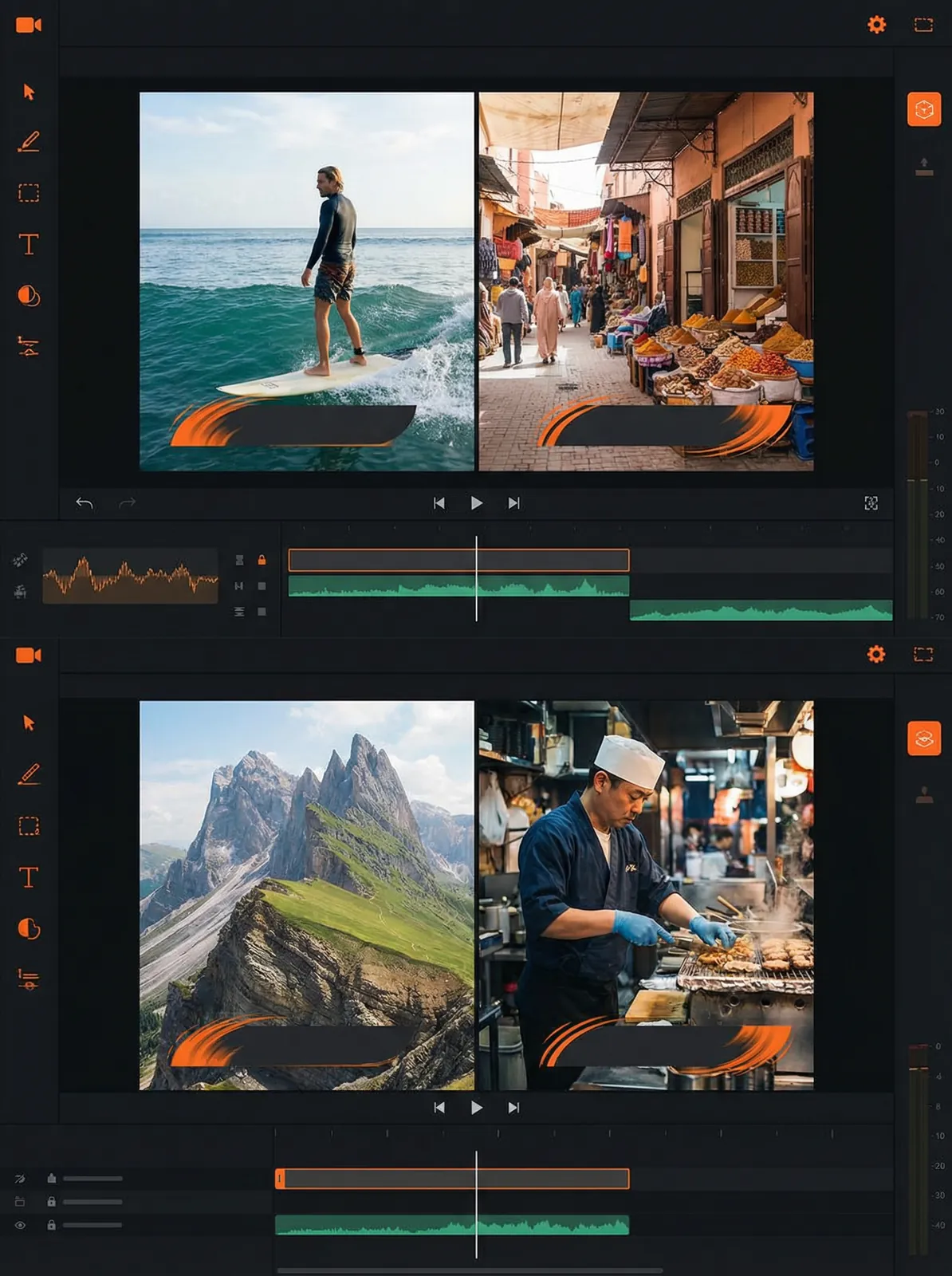 酷游app Vlog开场模板设计